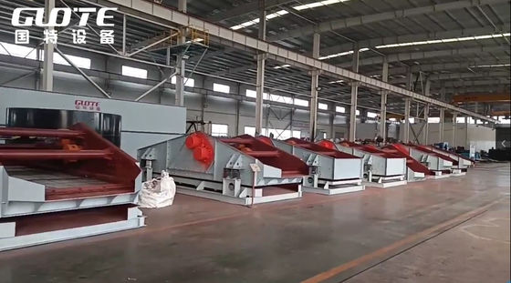 Scherming en scheiding natte silicazand dehydraterende trillende ontwateringsmachine