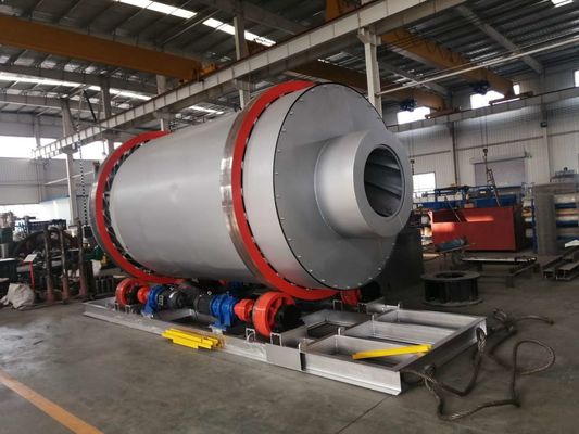 Video Uitgaande inspectie Voorzien van een 50-100kw roterende zanddroger voor rivierzand