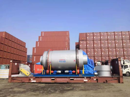 Video Uitgaande inspectie Voorzien van een 50-100kw roterende zanddroger voor rivierzand