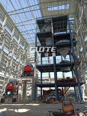 Machines voor het verwerken van silicazand voor het slijpen van erts voor de productie van glasmaterialen