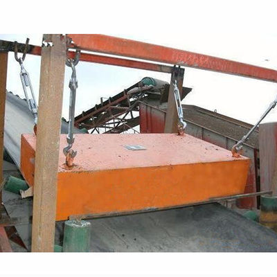 Capaciteit van 0,1-35 kg/t/u Hoge stijfheid Permanent Magnetisch IJzer Separator voor Transportband