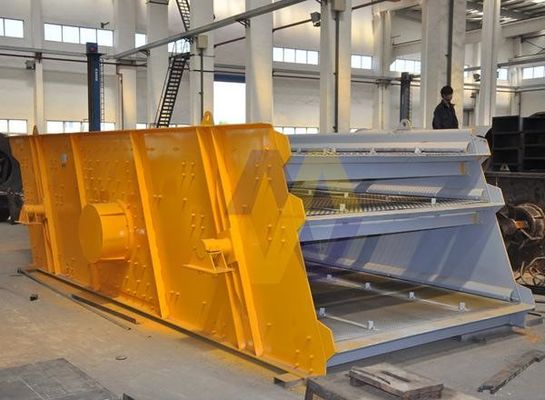 Draagbare granitrecyclingmachine met trillend scherm