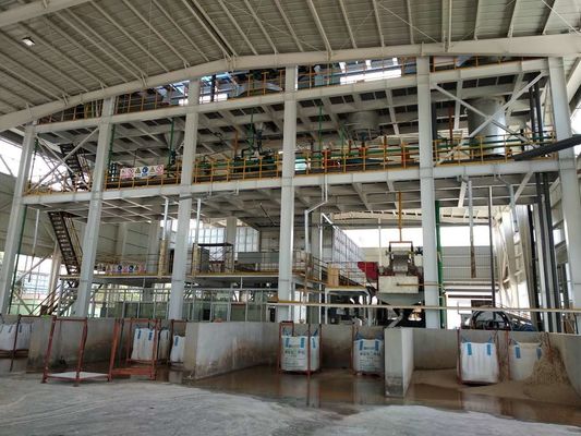 Silica zand wasmachine fabriek met output grootte 40-120 mesh en screening functie