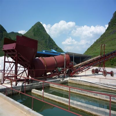 GXK Roller type zandwasser Quartz Mining Drum Rotary Scrubber voor motor aangedreven werking