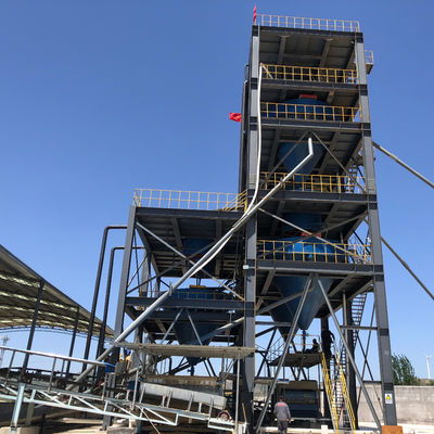 PLC gecontroleerd 50 TPH 100 TPH zandwasser Wasprocesinstallatie voor silica zandbreker