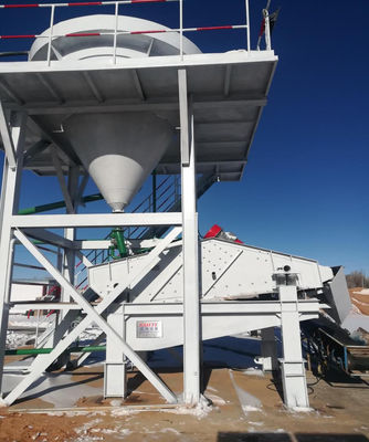 Voorwaarde Silica zandverwerkingsapparatuur Eenvoudige zandwasmachine voor het screenen van zand