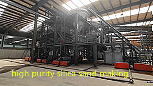 Met AC-motor bediende zandwasmachine en classificator voor 40-120-maas silicazand