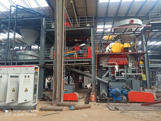 Lijn voor de productie van silicazand 200T/H Zandwassen en droog ijzer verwijderen Sieve Plant met 1