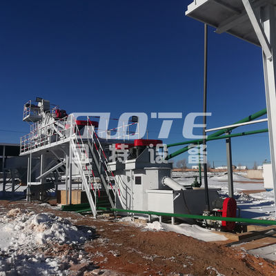 Ingenieurgids Installatie Dubbele Spiraal Silica Sand Washer 100 TPH Verwerkingsinstallatie