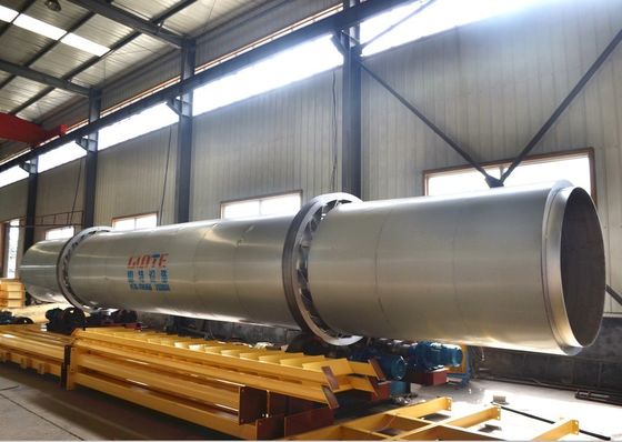 SUS304L Silica Sand 3 Drum Rotary Dryer voor lange levensduur in de energie-mijnbouwindustrie