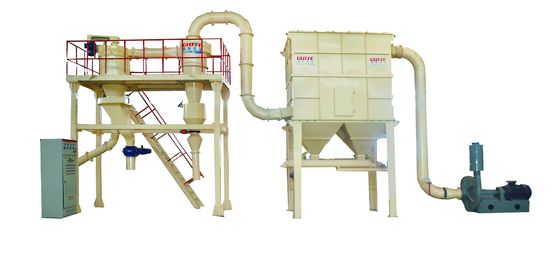 Productielijn voor luchtseparatoren voor calciumcarbonaatpoeder met staalconstructie