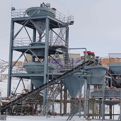 10000 kg capaciteit Quartz/Silica Sand Processing Plant Sand Washer Productielijn